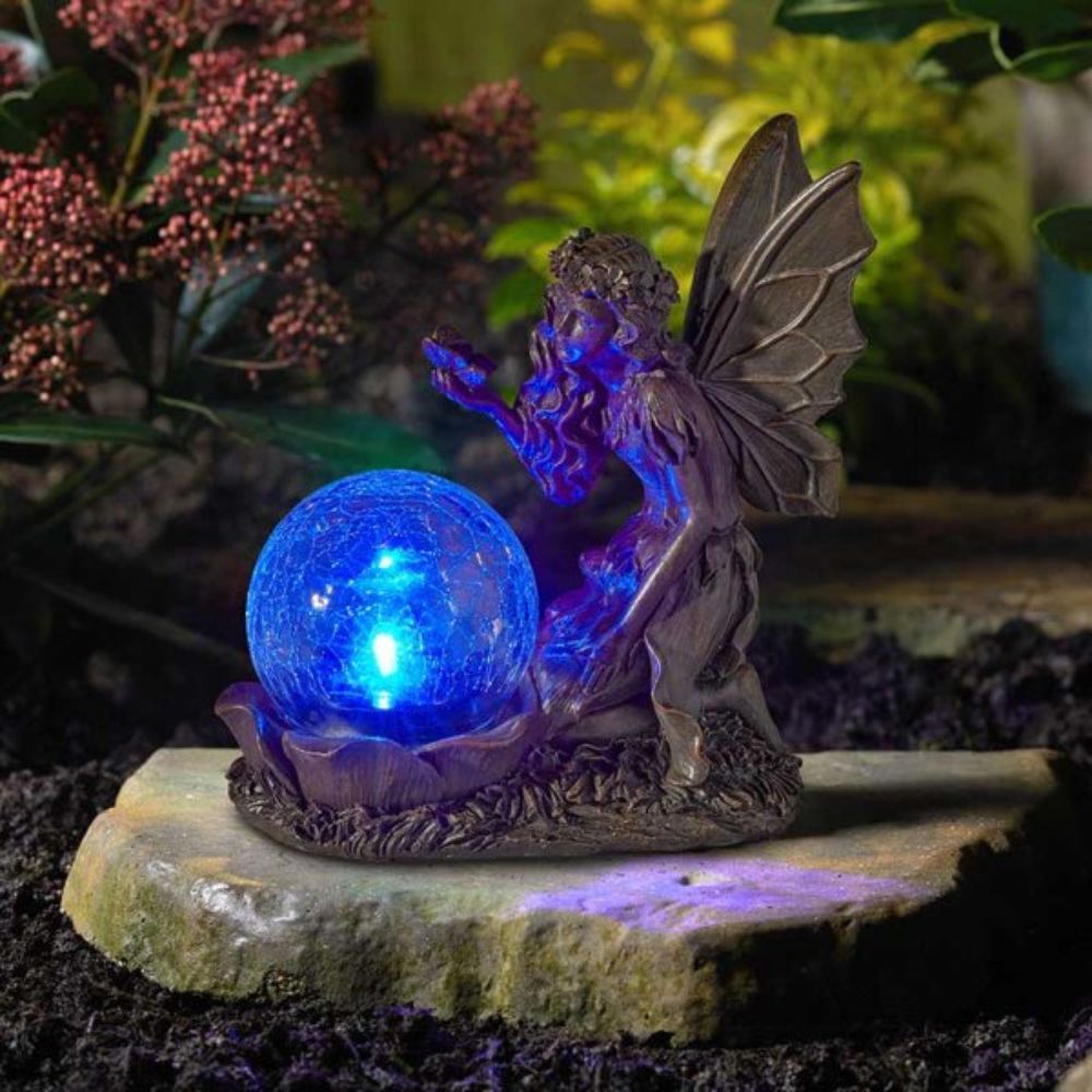 Gazing Fairy with solar lights