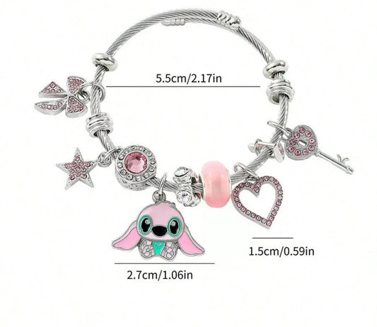 Charm Bracelet - Pink