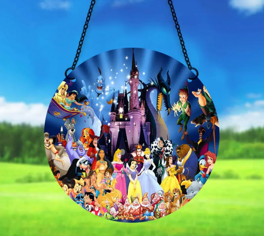 Fairy tale people hanging sign